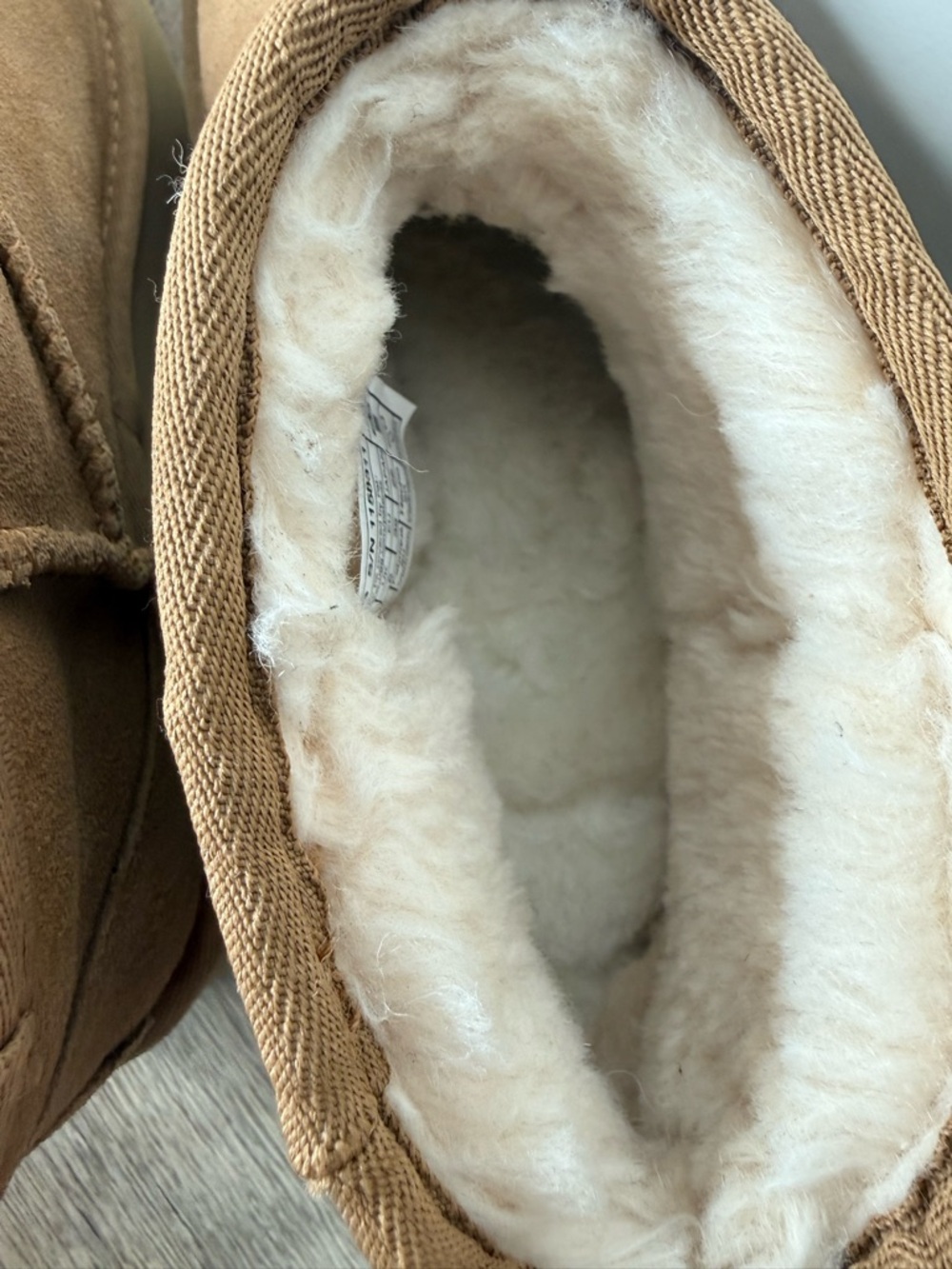 UGG New Authentic Classic Ultra Mini New Heights Chestnut Tan Platform Size 8 - Picture 9 of 13